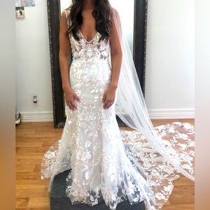 Made With Love- ‘Stevie’ Bridal Gown with Custom Made Veil
